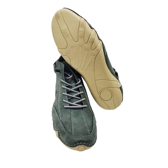 Mens Dbeck Green Leather High-Top Sneakers Shoes Size 43 US 9.5 - Picture 10 of 10